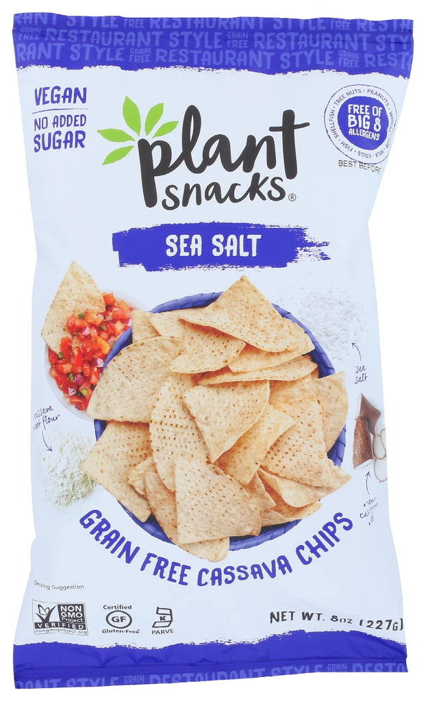 PLANT SNACKS BRAND: Chips Sea Salt, 8 oz