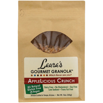 LAURAS GOURMET GRANOLA: Granola Applelicious, 16 oz