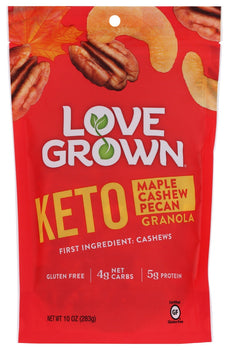 LOVE GROWN: Granola Maple Pecan Keto, 10 oz