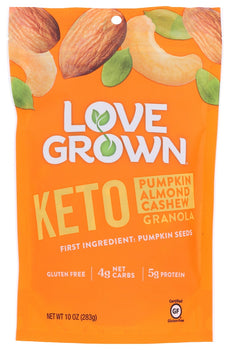 LOVE GROWN: Granola Pumpkn Almd Keto, 10 oz