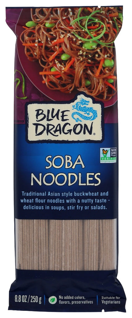 BLUE DRAGON: Noodle Dried Soba, 8.8 oz