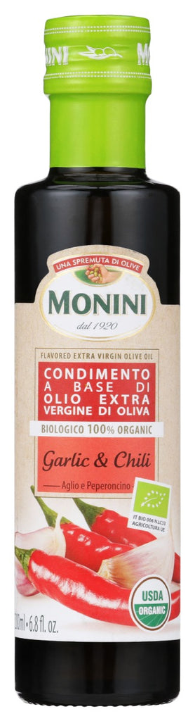 MONINI: Oil Oliv Garlc Chili Flvr, 6.8 oz