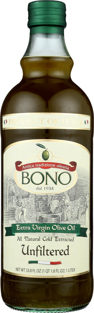 BONO: Oil Olive Evoo Unfltrd, 33.8 oz