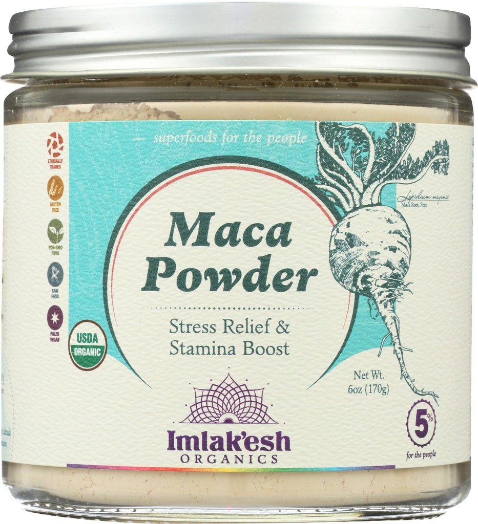 IMLAKESH ORGANICS: Powder Maca Org Raw, 6 oz