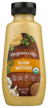 ORGANICVILLE: Mustard Dijon Org, 12 oz