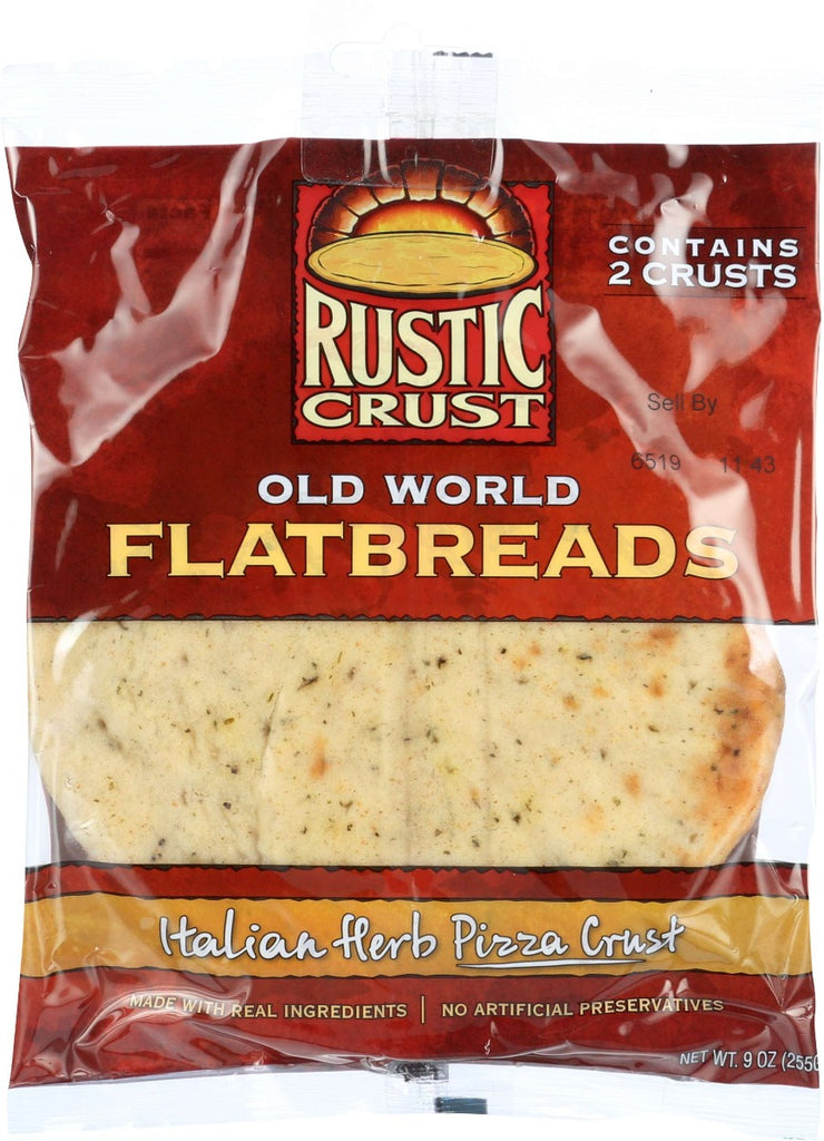 RUSTIC CRUST: Pizza Crust 7In Ital Herb 2Pk, 9 oz