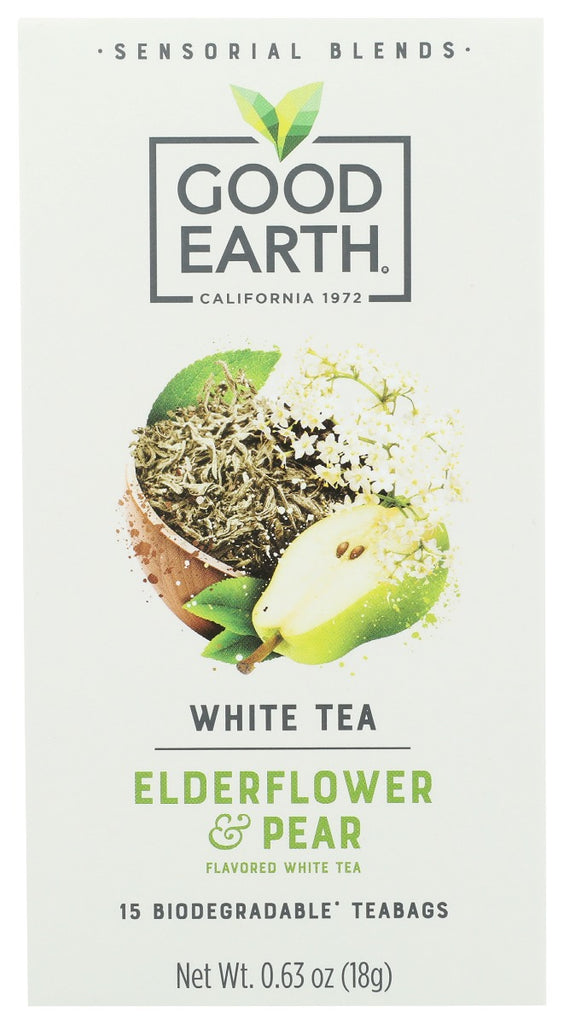 GOOD EARTH: Tea Elderflower Pear, 15 bg