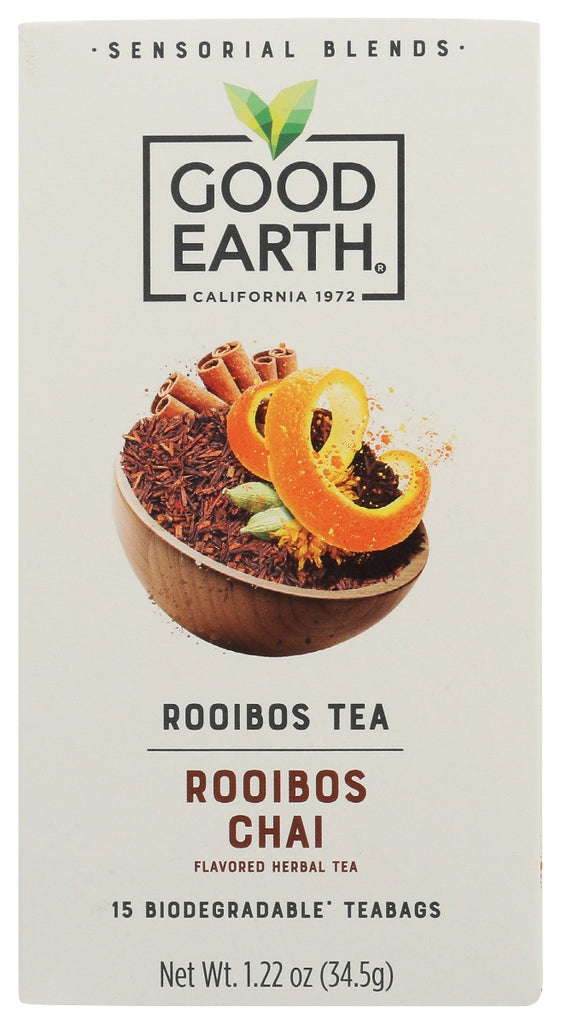 GOOD EARTH: Tea Sensorial Rooibos Chi, 15 bg