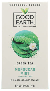 GOOD EARTH: Tea Snsrl Moroccan Mint, 15 bg