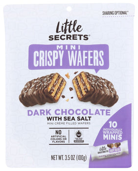 LITTLE SECRETS LLC: Wafer Drk Choc Sslt, 3.5 oz