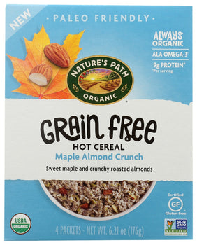 NATURES PATH: Hot Cereal Mpl Almnd Org, 6.2 oz