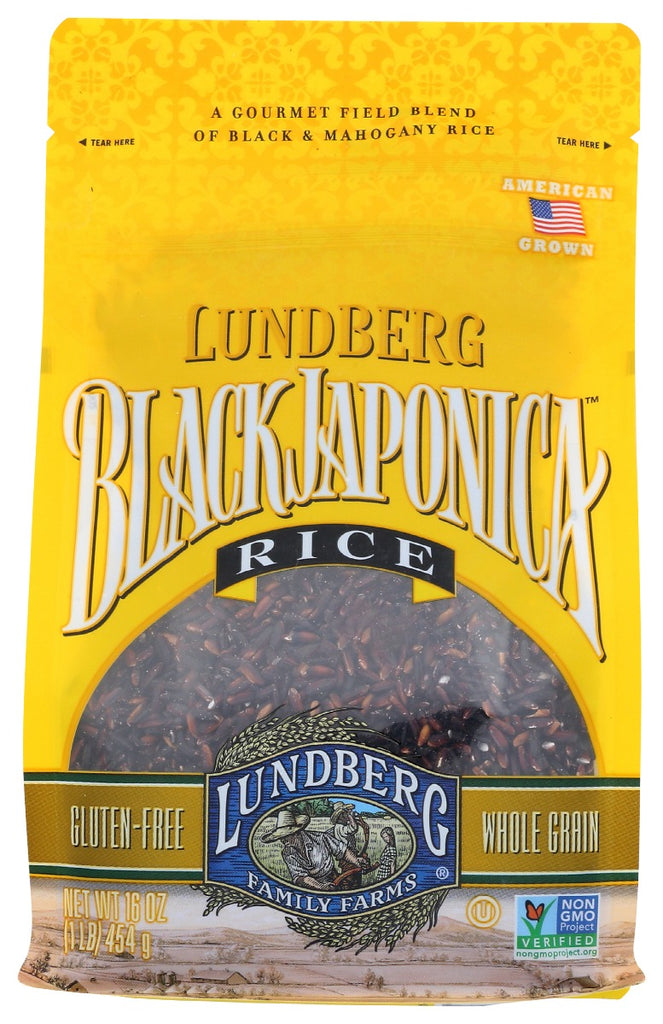 LUNDBERG: Rice Blck Ntrl Japonica Gf, 16 oz