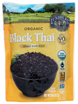 LUNDBERG: Rice Blck Thai Khao Dum, 8 oz