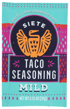 SIETE: Seasoning Taco Mild, 1.3 oz