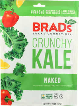 BRADS PLANT BASED: Kale Crunchy Naked, 2 oz