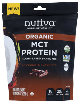 NUTIVA: Mct Plant Prtn Pwdr Choc, 13.76 oz