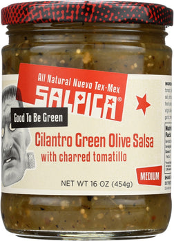 SALPICA: Salsa Mld Cilantro Grn Olive, 16 oz