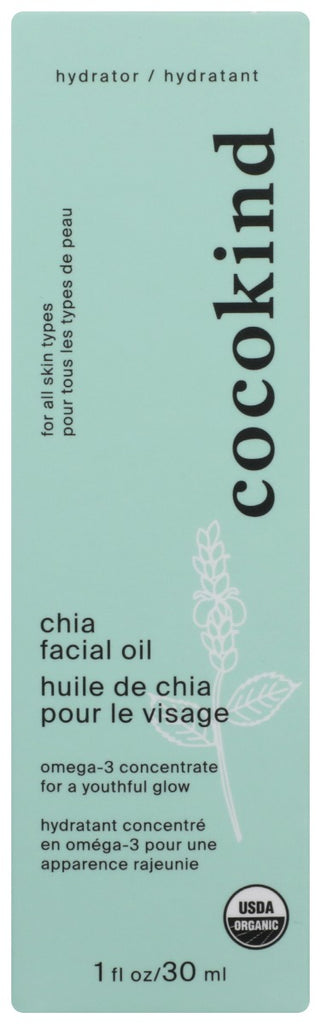 COCOKIND: Facial Oil Chia Org, 30 ml