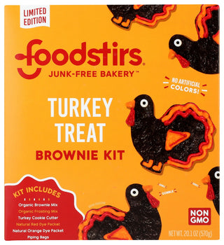 FOODSTIRS: Kit Mix Brownie Turkey, 20.1 oz