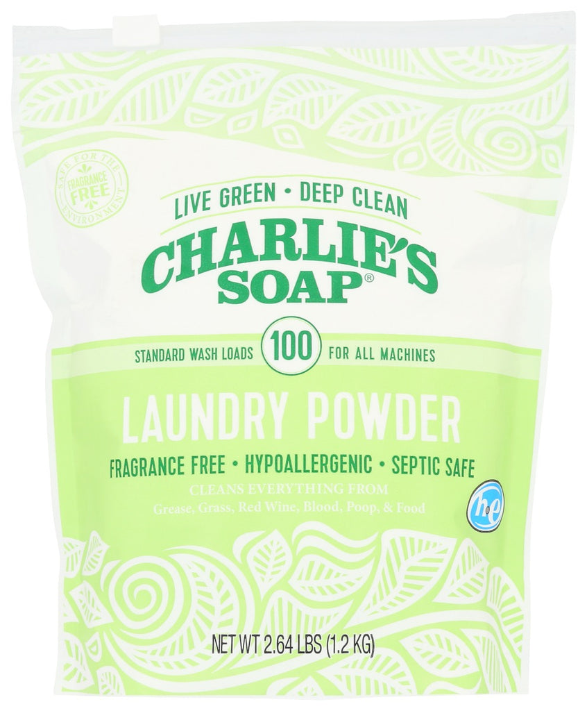 CHARLIES SOAP: Laundry Powder, 2.64 lb