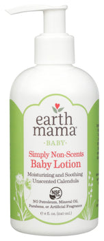 EARTH MAMA ANGEL BABY: Lotion Baby Nat Non Scnt, 8 oz