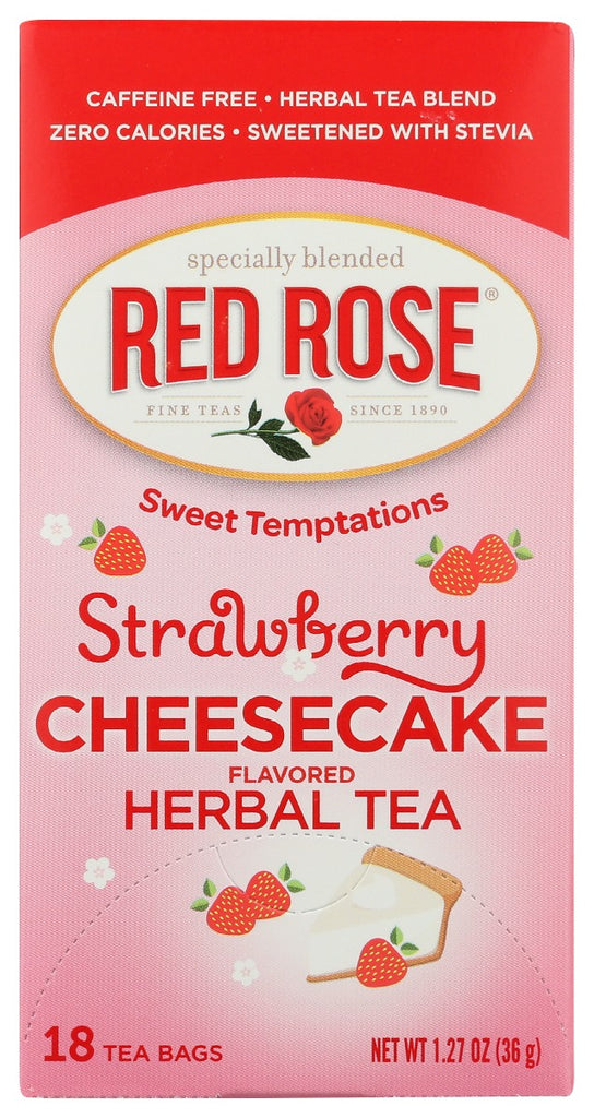 RED ROSE: Tea Strwbry Shrtcake, 18 bg