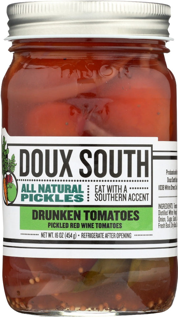 DOUX SOUTH: Tomatoes Drunken, 16 oz