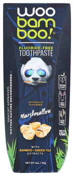 WOOBAMBOO: Toothpaste Marshmallow, 4 oz