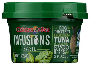 CHICKEN OF THE SEA: Tuna Basil Infusion, 2.8 oz