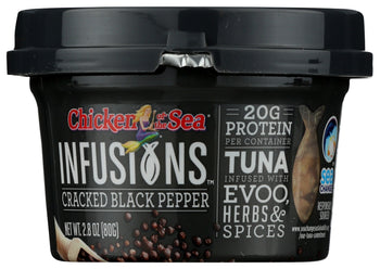 CHICKEN OF THE SEA: Tuna Blk Pepper Infusion, 2.8 oz