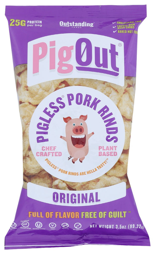 PIGOUT: Vegan Pork Rind Original, 3.5 oz