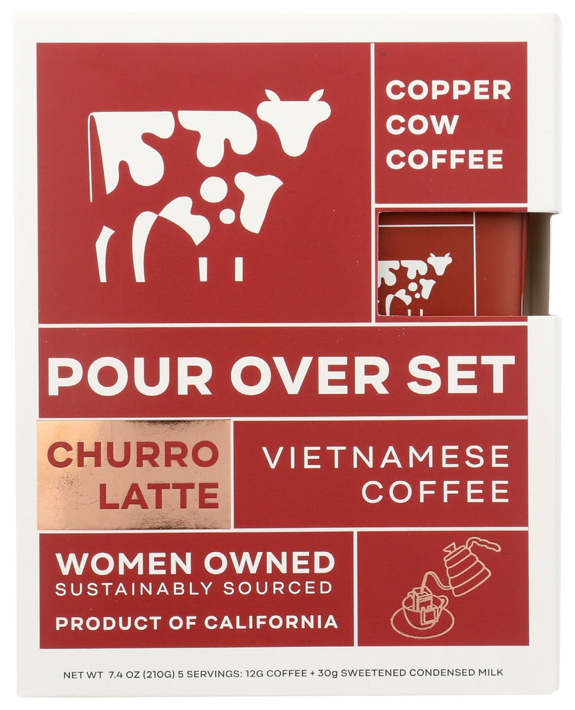 COPPER COW COFFEE: Latte Kit Churro 5Pk, 7.4 oz