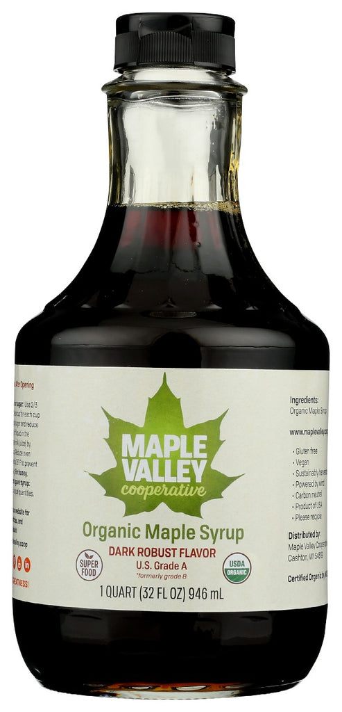 MAPLE VALLEY COOPERATIVE: Syrup Maple Dark Robust O, 32 oz