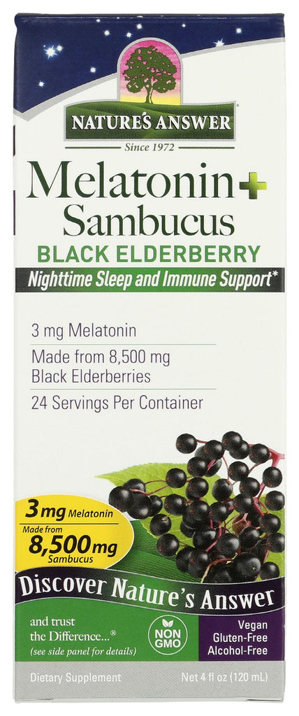 NATURE'S ANSWER: Melatonin Sambucus, 4 fo