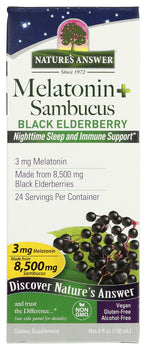 NATURE'S ANSWER: Melatonin Sambucus, 4 fo