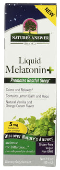 NATURE'S ANSWER: Melatonin 5mg Plus, 2 fo