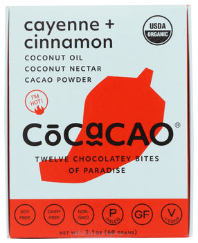 COCACAO: Bar Cayenne And Cinnamon, 2.1 oz