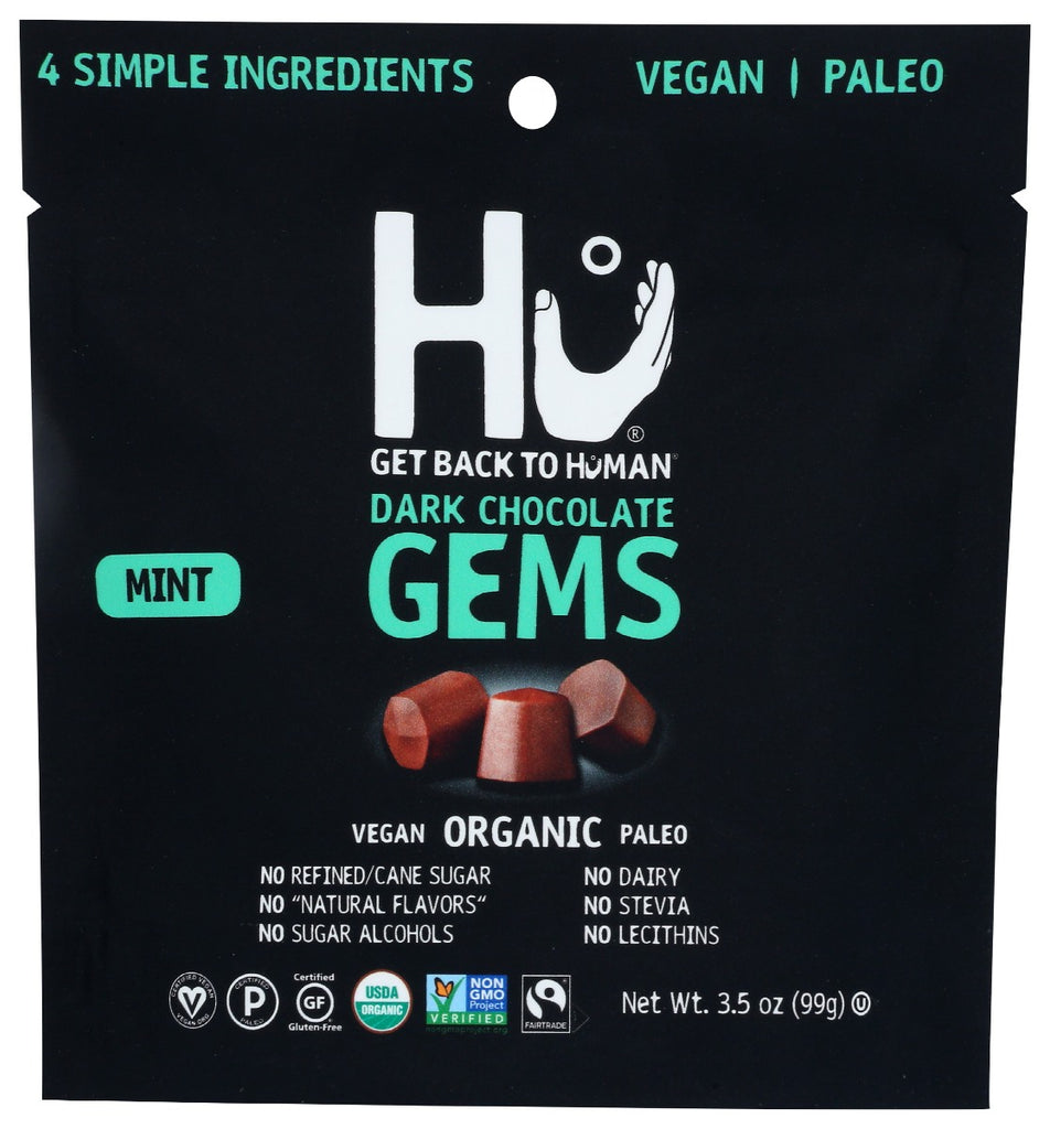 HU: Choc Gems Mint Snacking, 3.5 oz