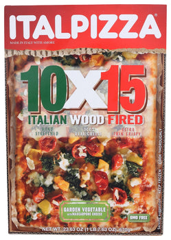 ITALPIZZA 10 X 15: Pizza Grdn Vegtbl Wood Fr, 23.6 oz