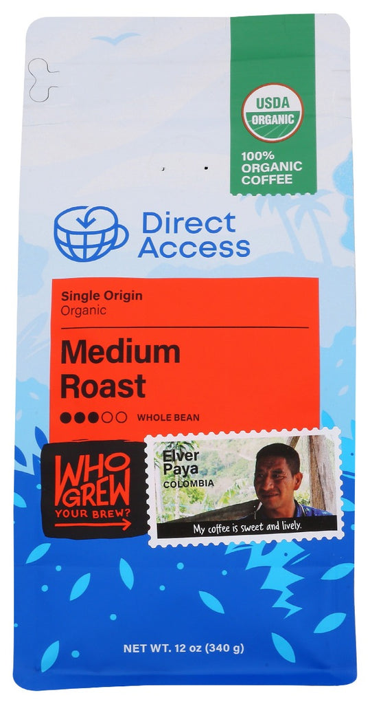 DIRECT ACCESS: Coffee Wb Medium Org, 12 oz