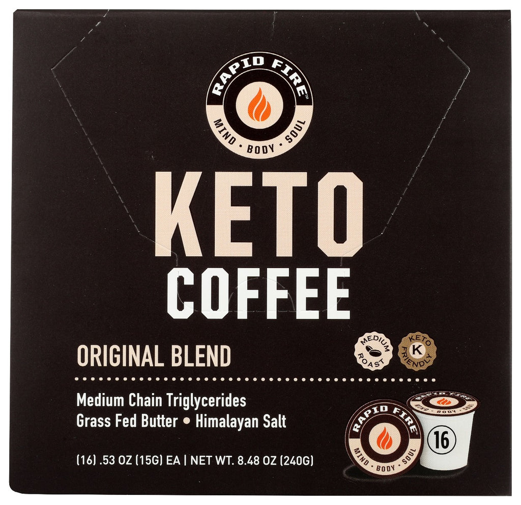 RAPID FIRE: Coffee Pods Keto Original, 1 ea