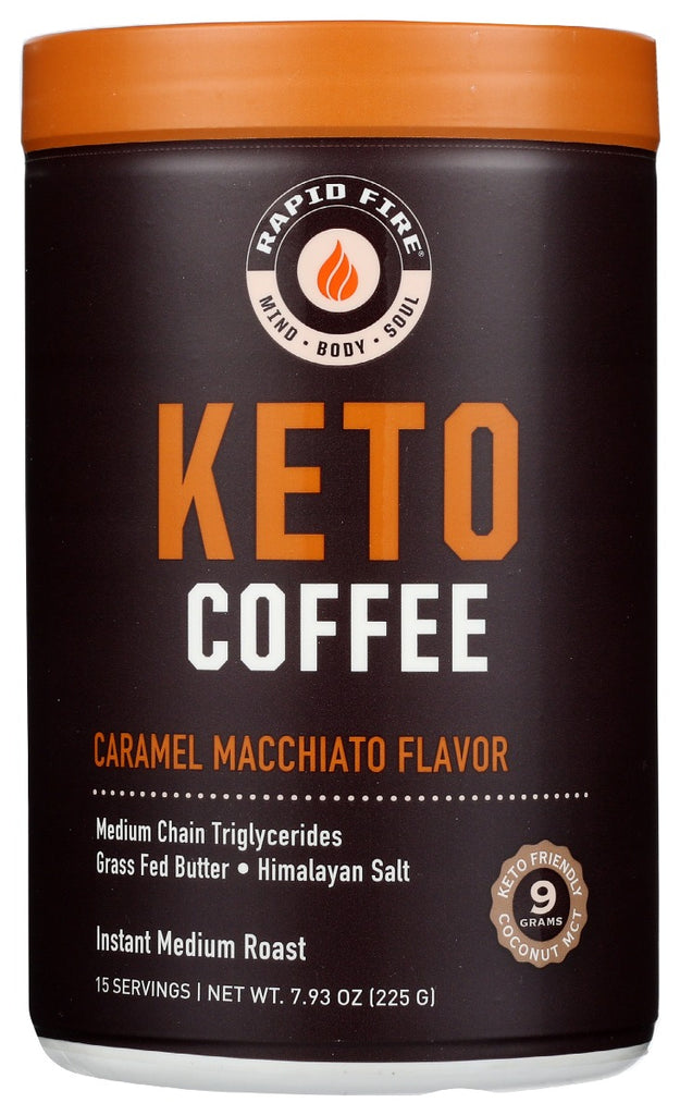 RAPID FIRE: Coffee Keto Caramel Macch, 7.93 oz