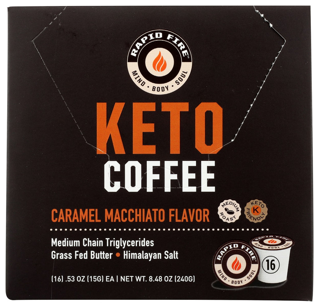 RAPID FIRE: Coffee Pods Caramel Macch, 1 ea