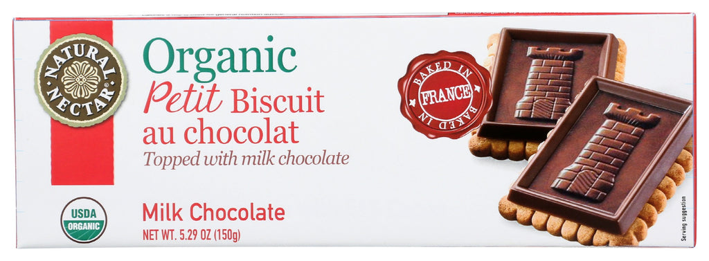 NATURAL NECTAR: Biscuit Petit Milk Choco, 5.29 oz