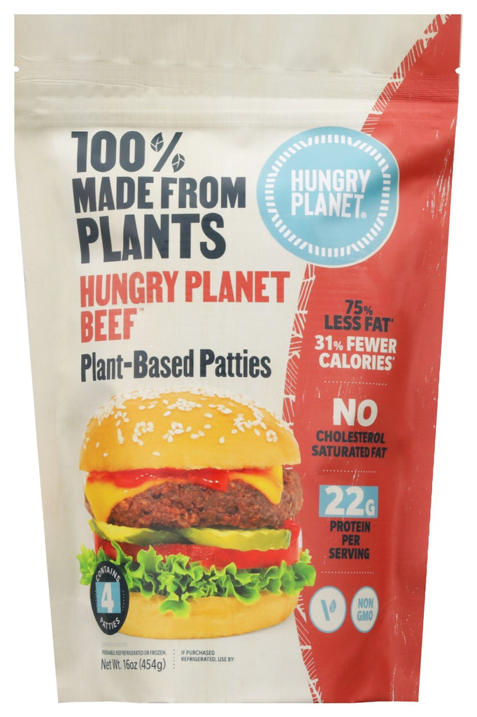 HUNGRY PLANET INC: Beef Burger Patty Plt Bse, 16 oz