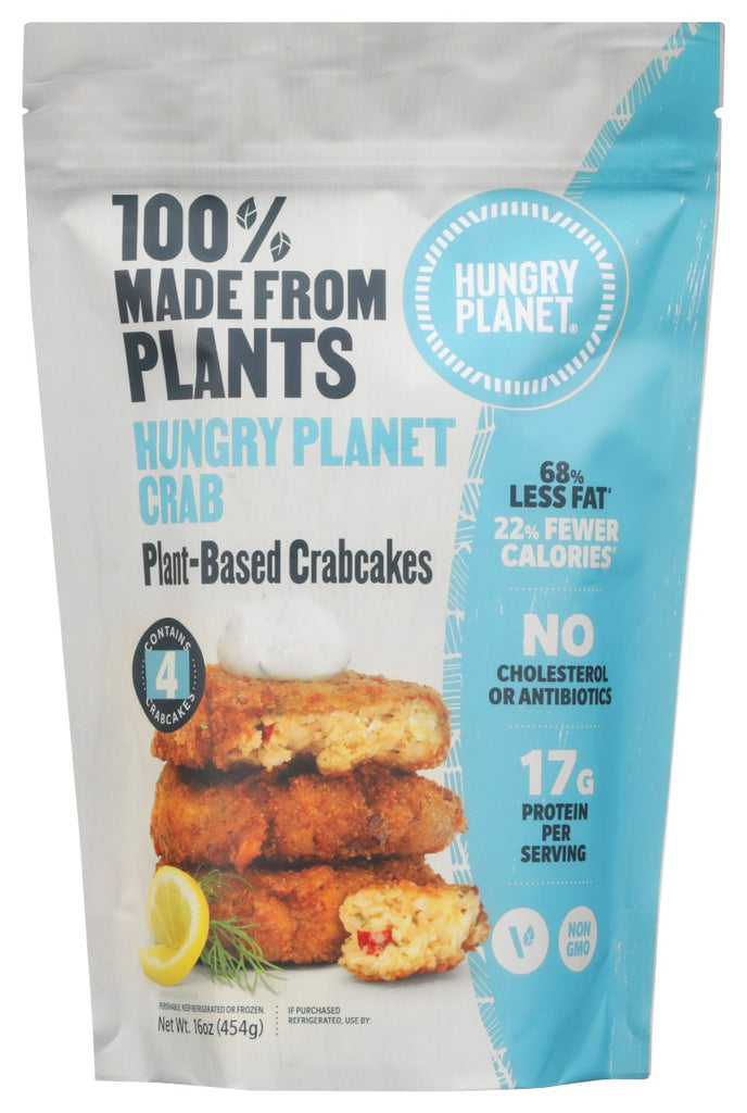 HUNGRY PLANET INC: Crab Cakes Plant Base, 16 oz