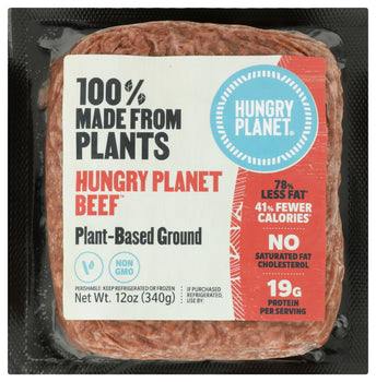 HUNGRY PLANET INC: Beef Ground Chub Plnt Bse, 12 oz