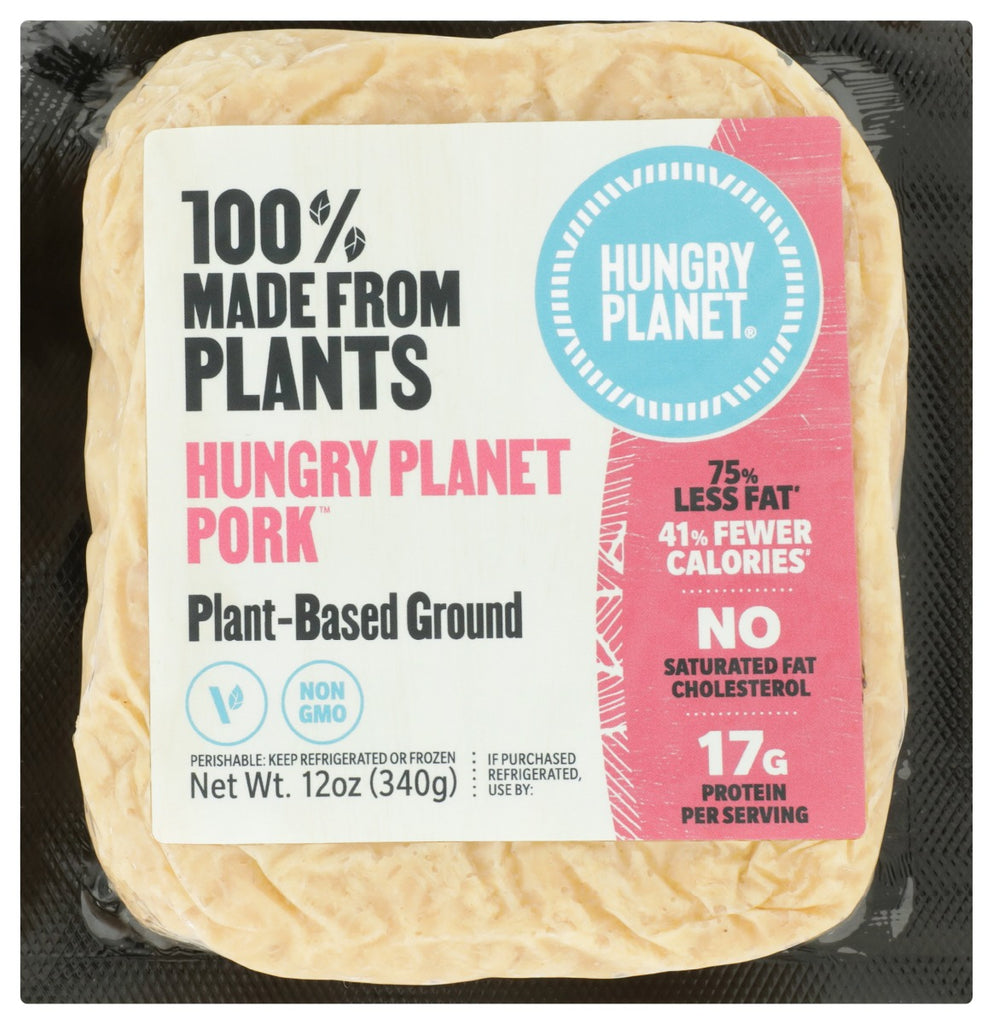 HUNGRY PLANET INC: Pork Ground Chub Plnt Bse, 12 oz