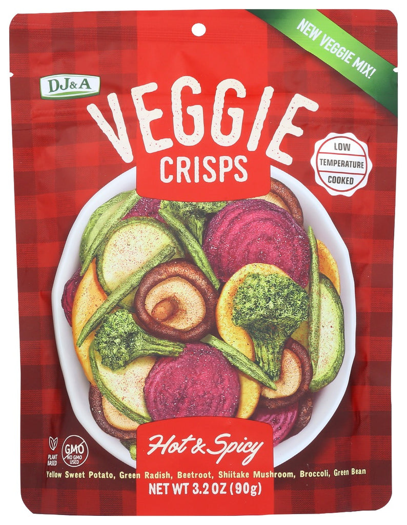 DJ&A: Crisps Veggie Hot N Spicy, 3.17 oz