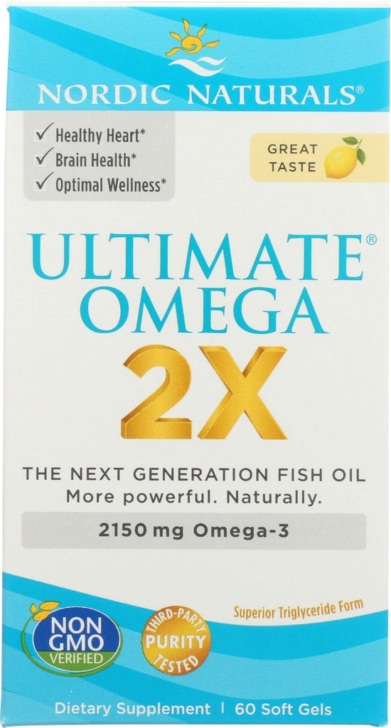 NORDIC NATURALS: Omega Ultimate 2X Lemon, 60 sg